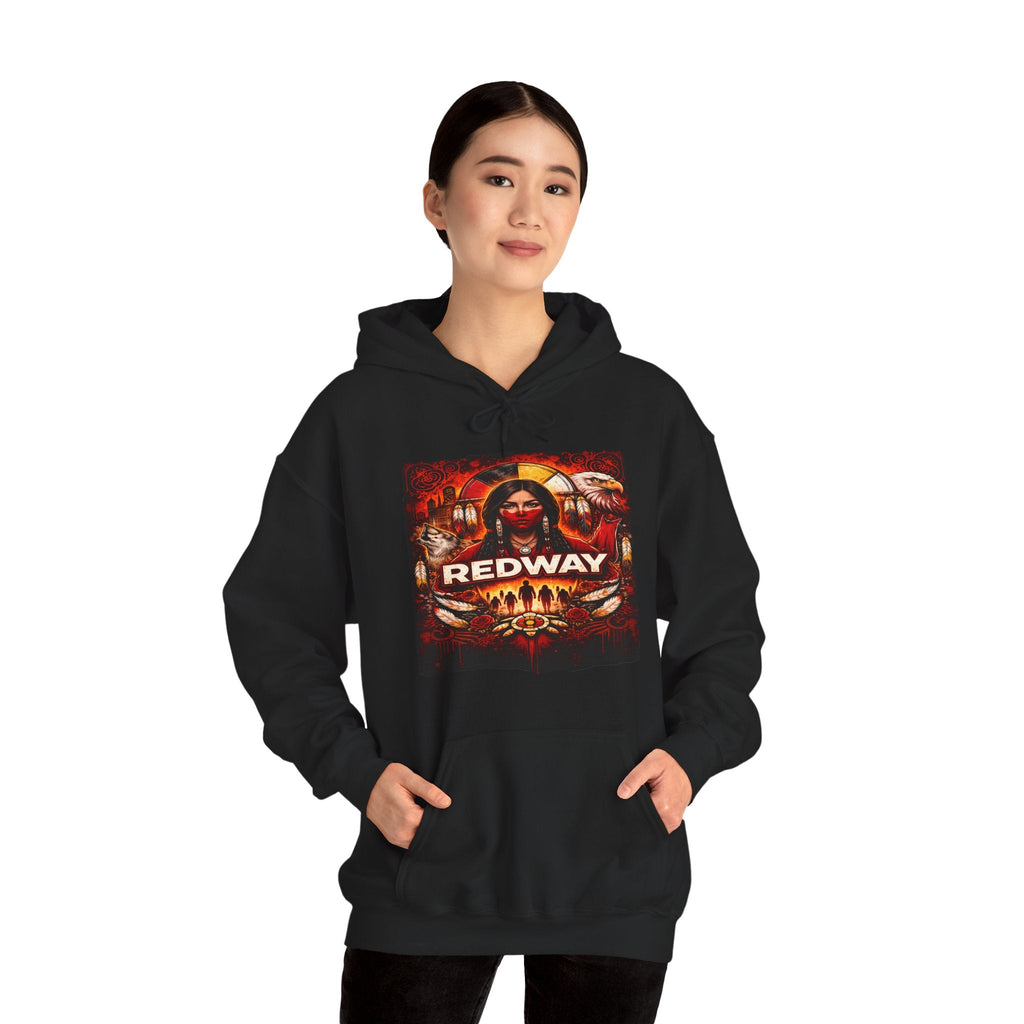Women as Life - Givers Hoodie – Indigenous Cultural Symbolism Graphic SweatshirtEmber Spirit Apparel