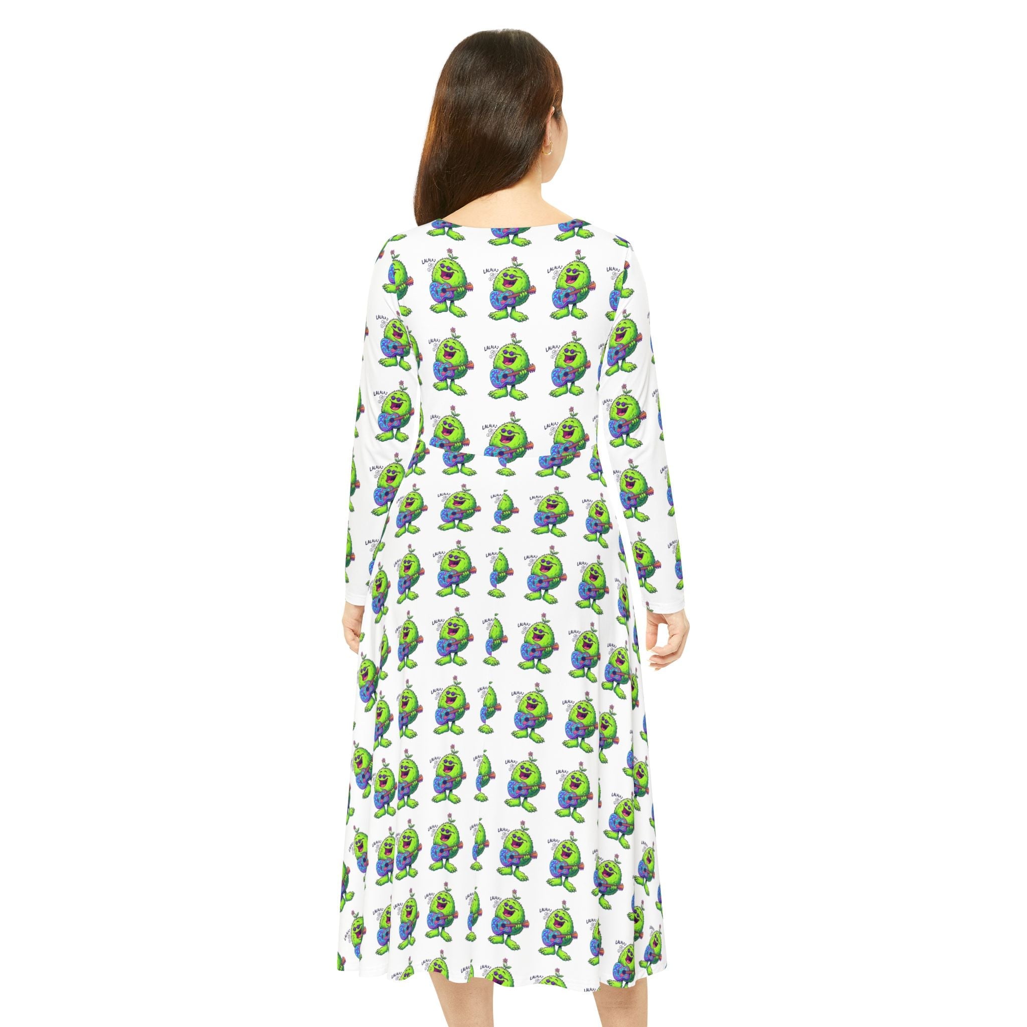 Women's Long Sleeve Dance Dress – Christopher Inspired All - Over Print DancewearEmber Spirit Apparel