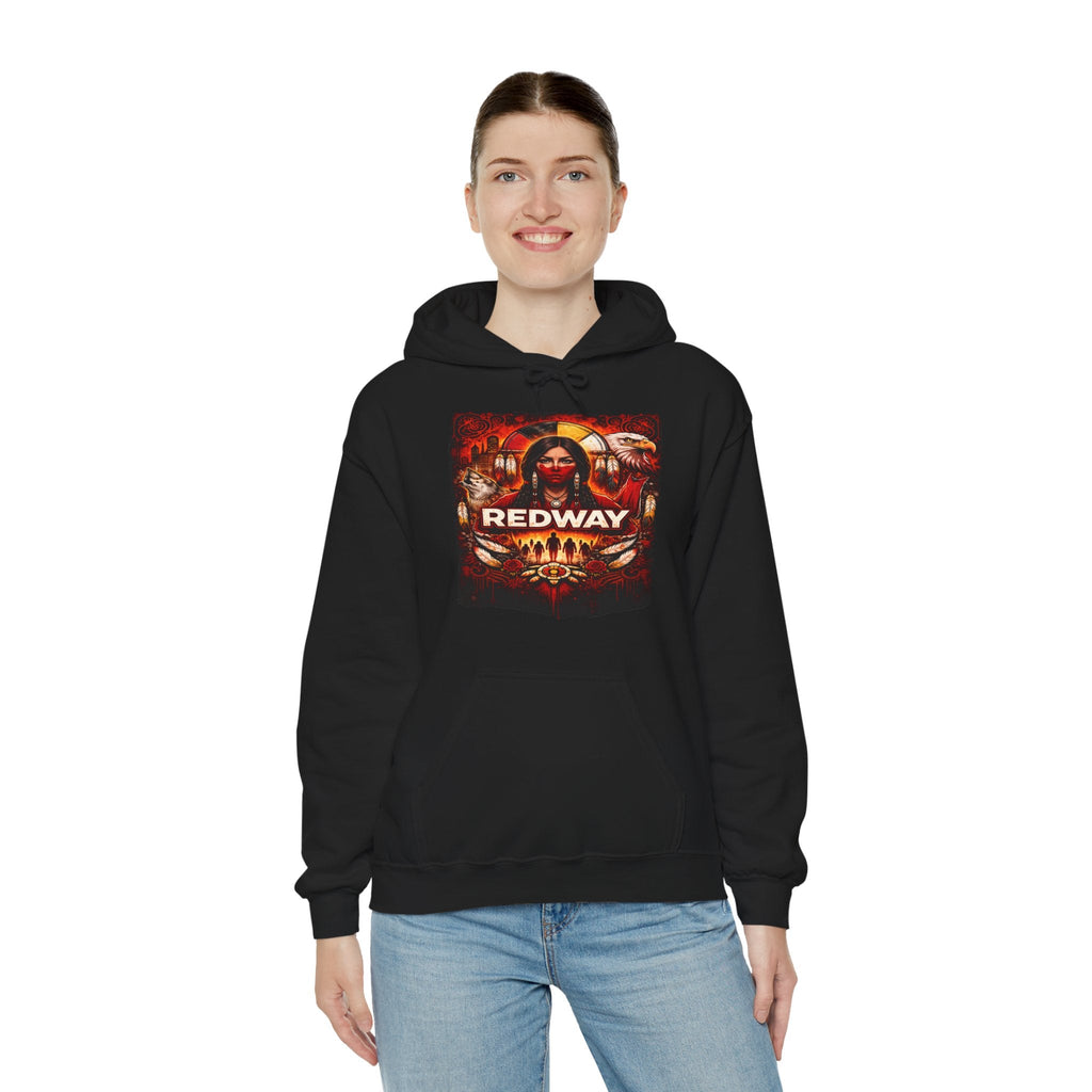 Women as Life - Givers Hoodie – Indigenous Cultural Symbolism Graphic SweatshirtEmber Spirit Apparel