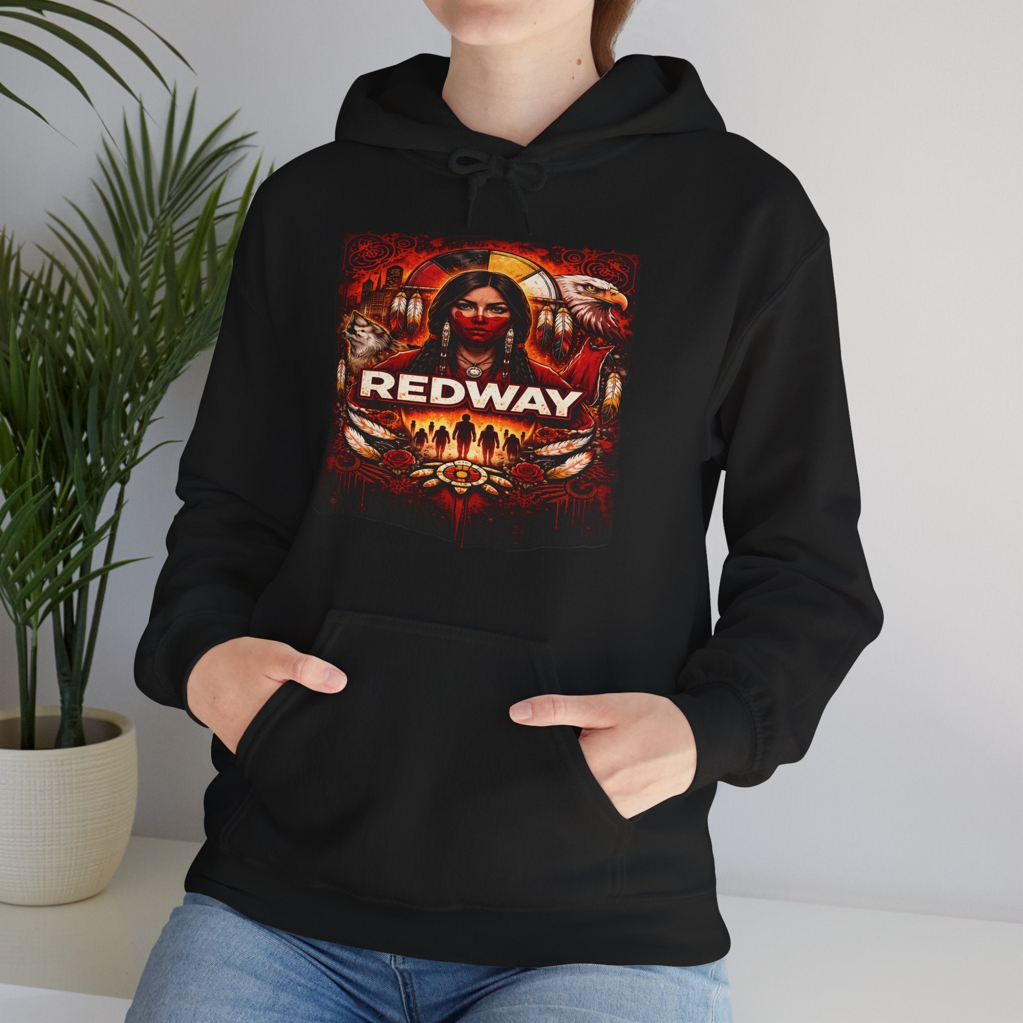 Women as Life - Givers Hoodie – Indigenous Cultural Symbolism Graphic SweatshirtEmber Spirit Apparel