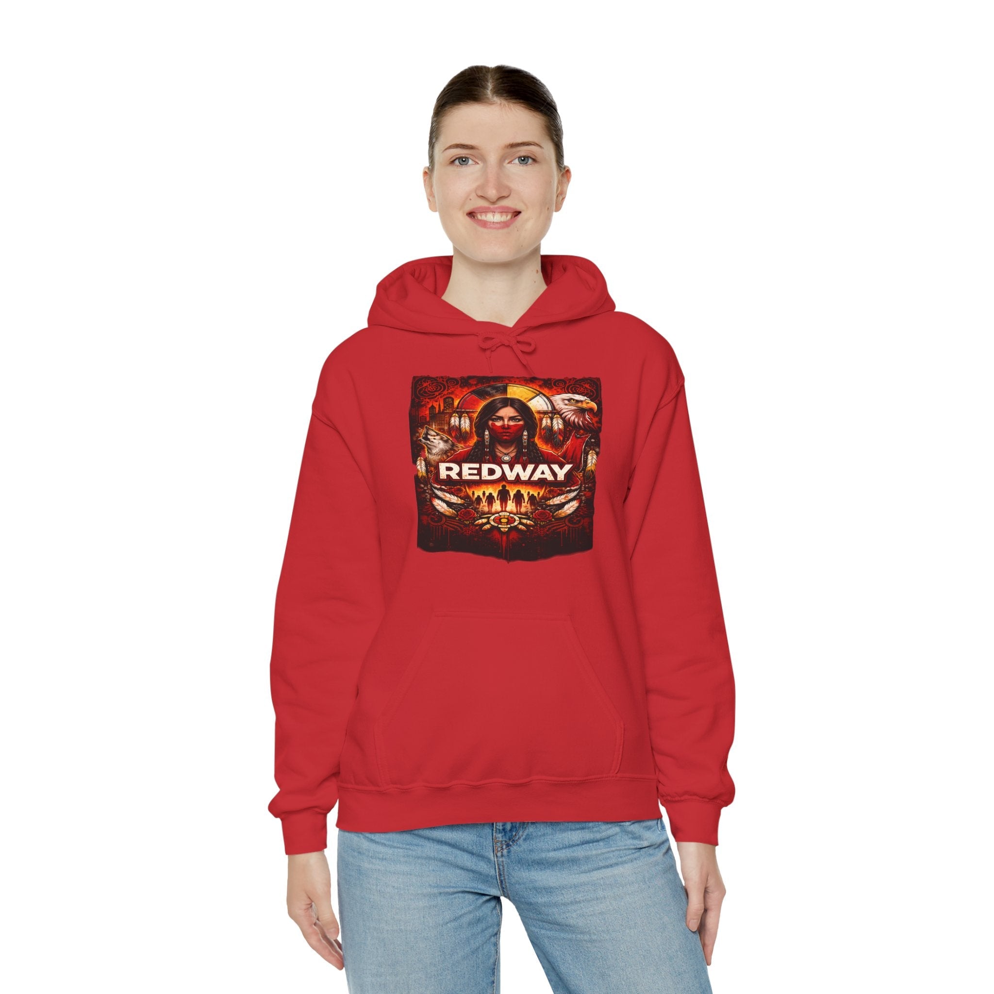 Women as Life - Givers Hoodie – Indigenous Cultural Symbolism Graphic SweatshirtEmber Spirit Apparel