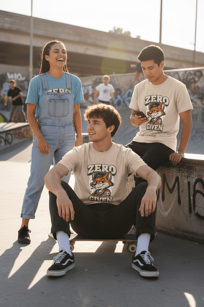 Zero Given Fox T-Shirt — Funny Retro Fox Graphic TeeEmber Spirit Apparel